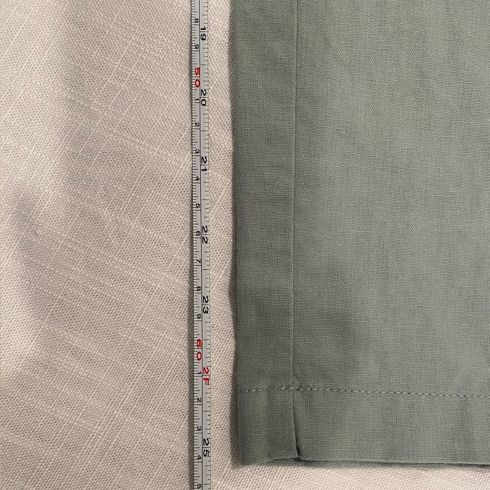 J Crew Linen Cotton Blend Paper Bag Pant Green Size 10 - Picture 9 of 15